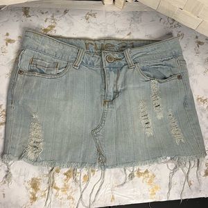 Nostalgia 2000’s Jean skirt fringed